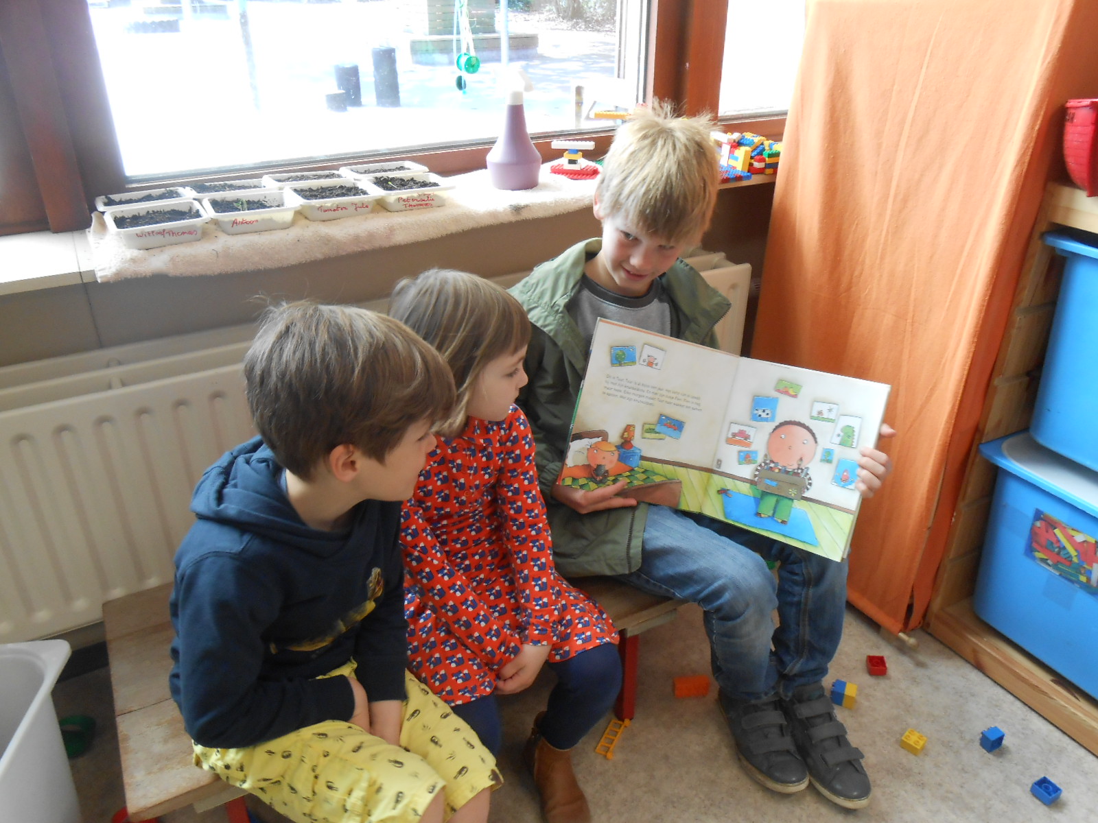 voorlezen in de kleuterschool